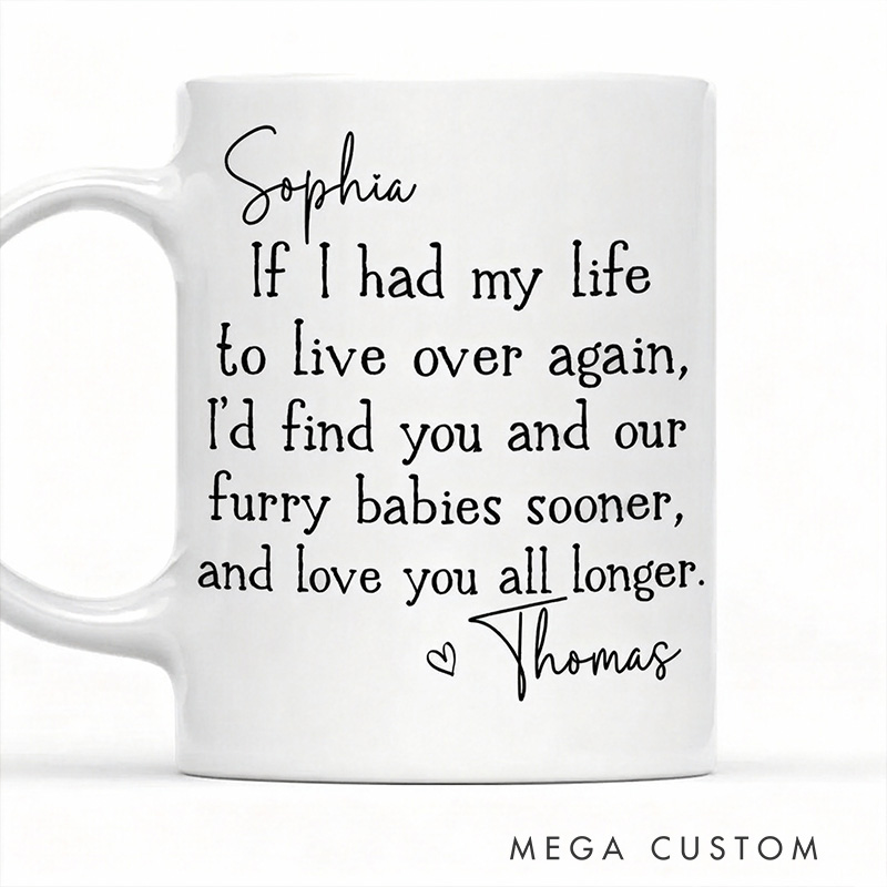 Personalized Pet Lover Love You Longer Mug