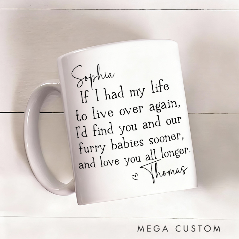 Personalized Pet Lover Love You Longer Mug
