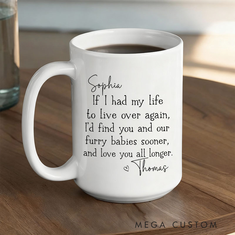 Personalized Pet Lover Love You Longer Mug