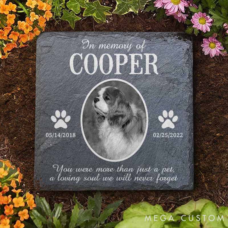 Personalized Pet Lover Memorial Garden Stone