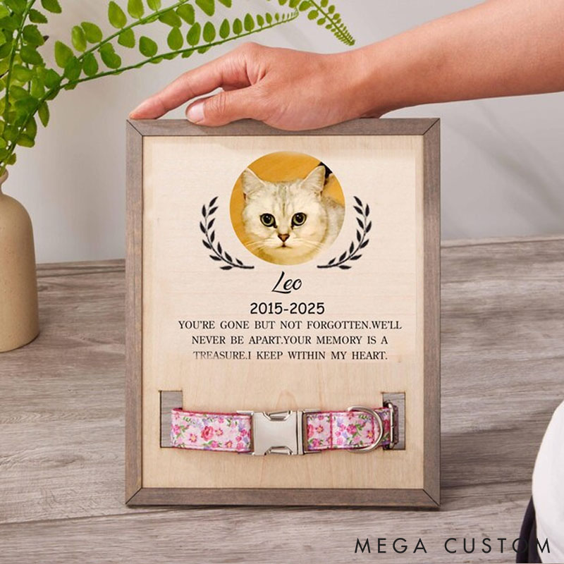 Personalized Pet Lover Memorial Pet Sign Pet Collar Holder