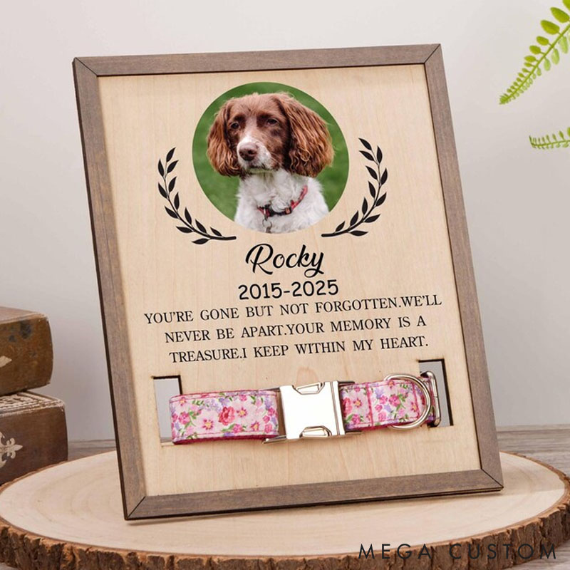Personalized Pet Lover Memorial Pet Sign Pet Collar Holder