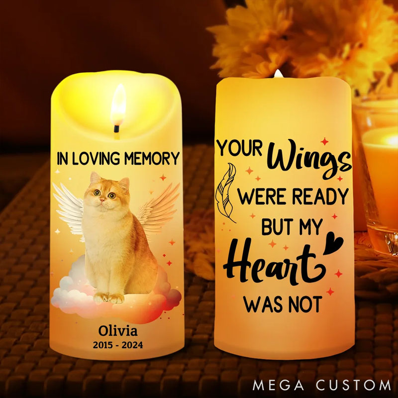 Personalized Pet Lover Memorial Your Light Will always Shine in My Heart Candles