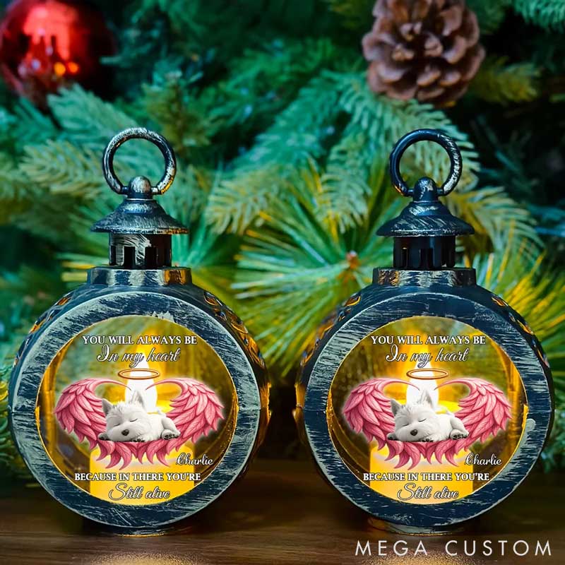 Personalized Dog Lover Still Alive Lantern