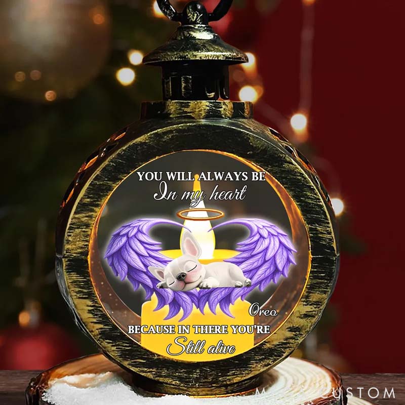 Personalized Dog Lover Still Alive Lantern