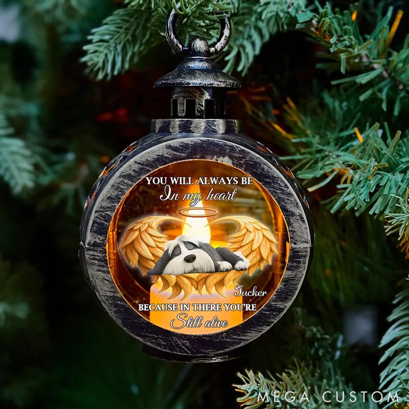 Personalized Dog Lover Still Alive Lantern