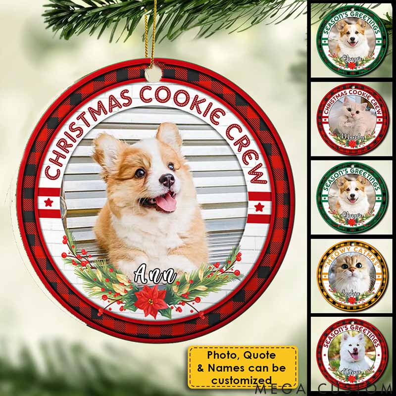 Personalized Pet Lover Merry Woofmas Christmas Ornament