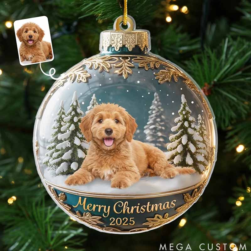 Personalized Pet Lover Merry Woofmas From The Goodest Pup Christmas Ornament