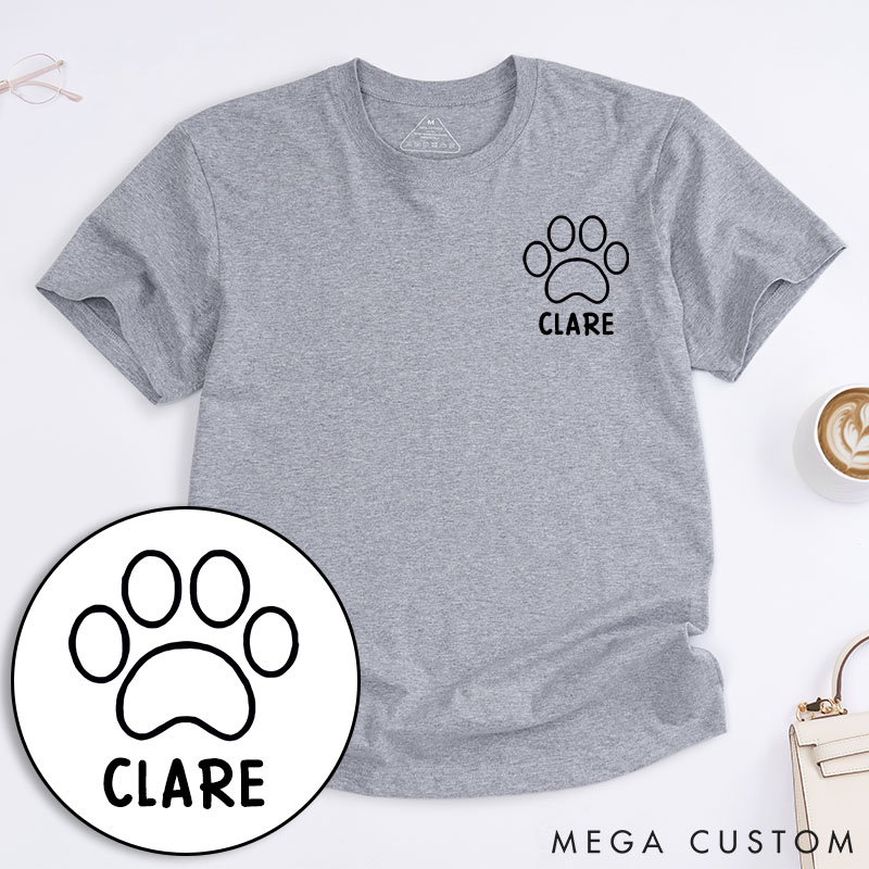 Personalized Pet Lover Mountain Sunset T-Shirt