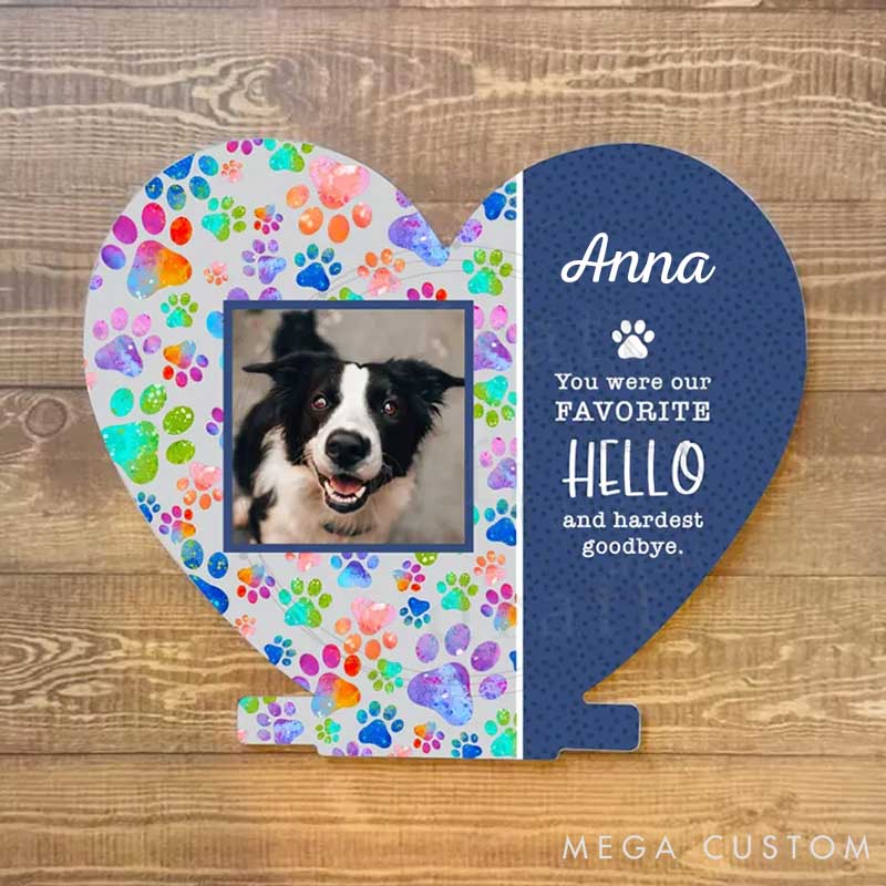 Personalized Pet Lover My Favorite Hello and Hardest Goodbye Pet Light