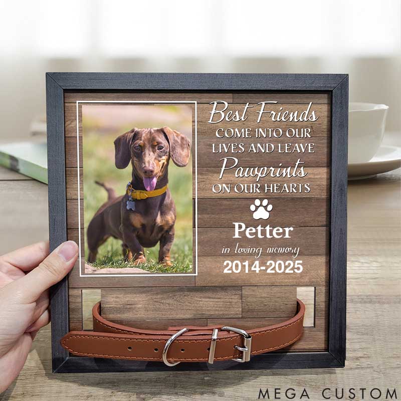 Personalized Pet Lover My Hardest Goodbye Pet Collar Holder