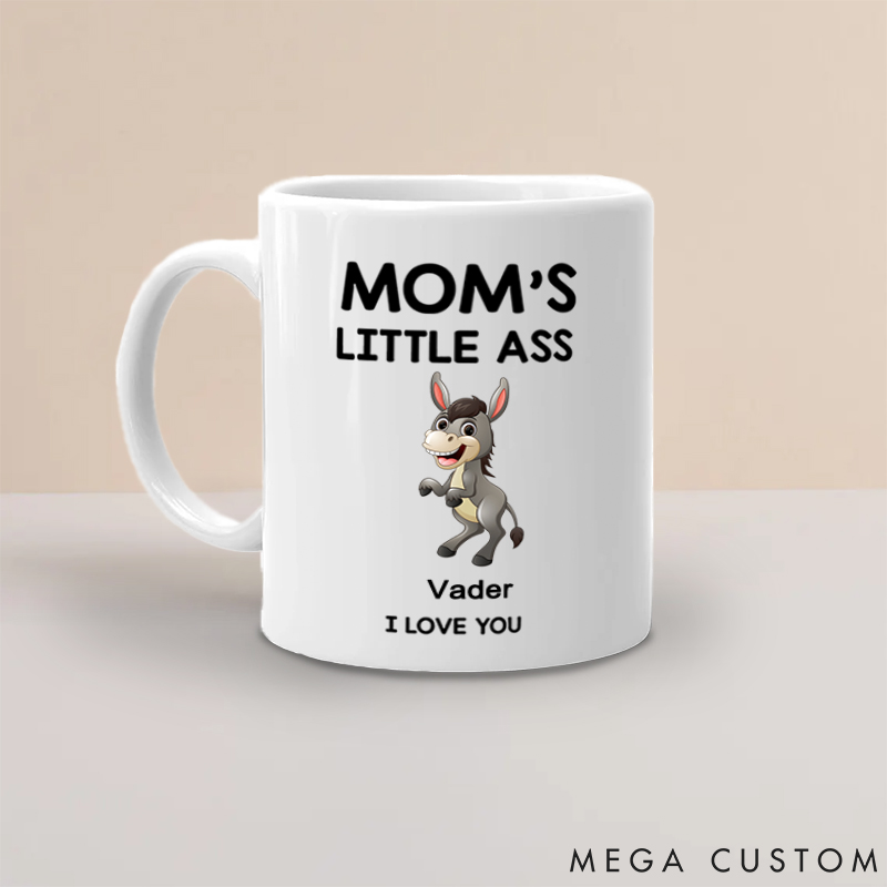 Personalized Pet Lover Nana's Little Donkeys Mugs