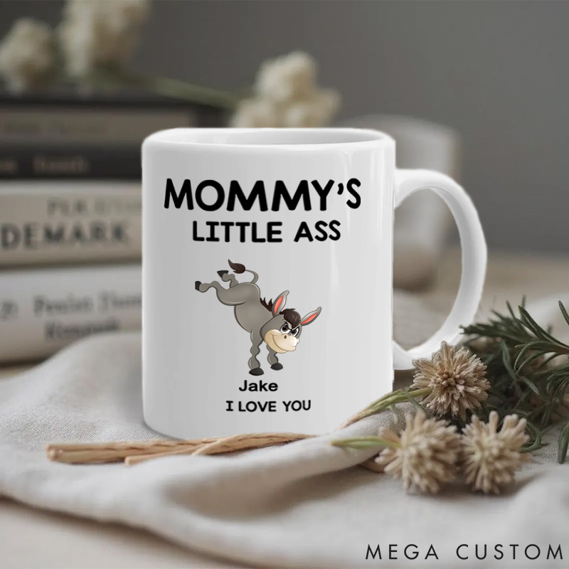 Personalized Pet Lover Nana's Little Donkeys Mugs