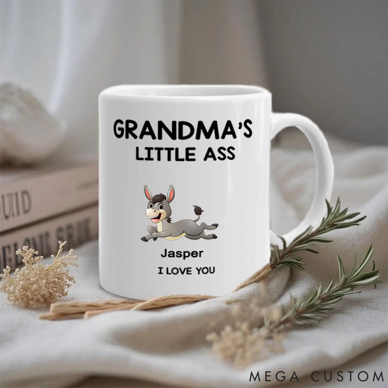 Personalized Pet Lover Nana's Little Donkeys Mugs