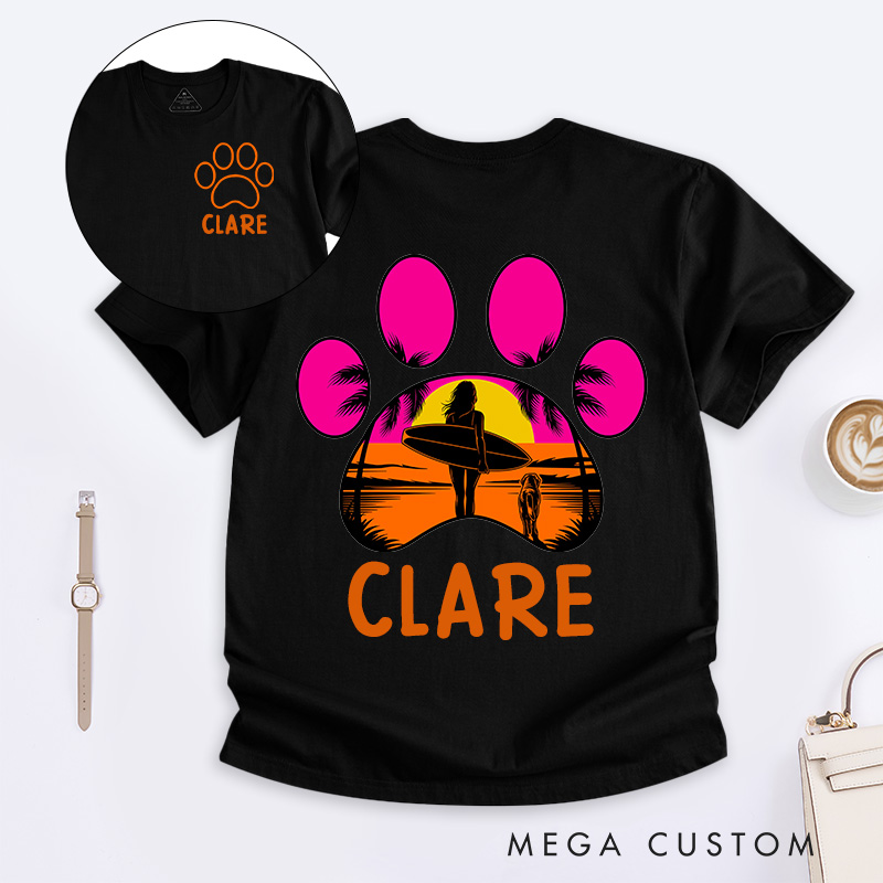 Personalized Dog Lover Endless Beach T-Shirt