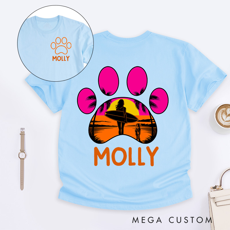Personalized Dog Lover Endless Beach T-Shirt