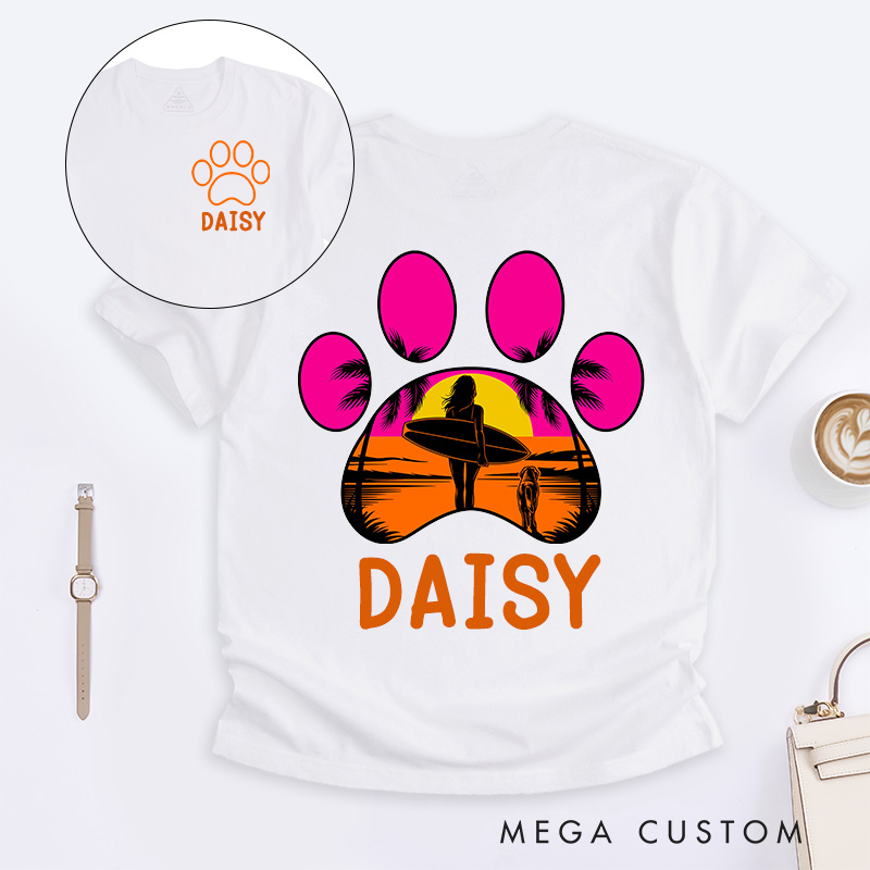 Personalized Dog Lover Endless Beach T-Shirt