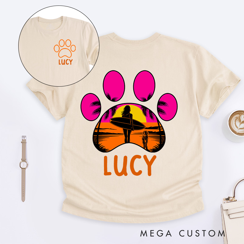 Personalized Dog Lover Endless Beach T-Shirt