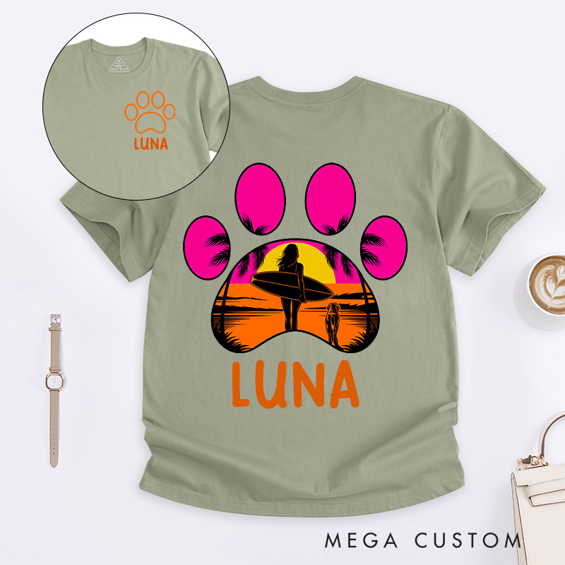 Personalized Dog Lover Endless Beach T-Shirt