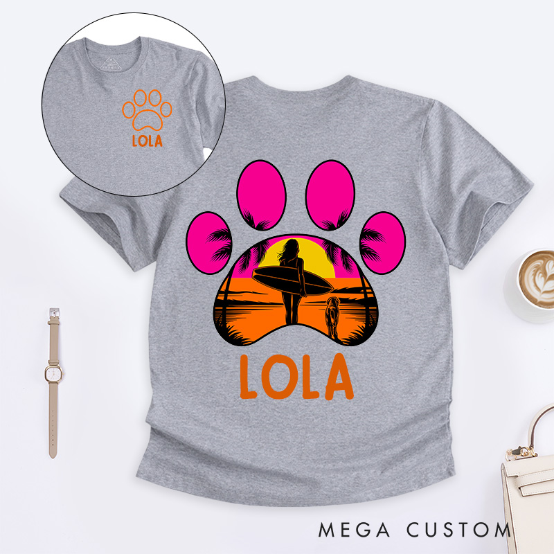 Personalized Dog Lover Endless Beach T-Shirt
