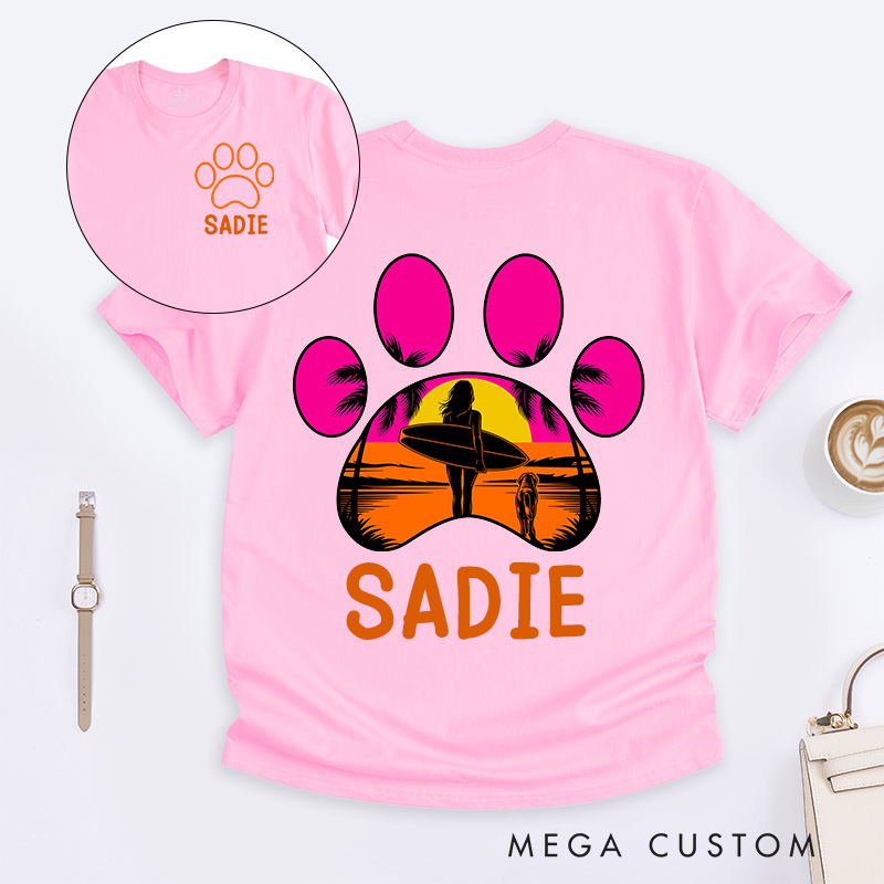 Personalized Dog Lover Endless Beach T-Shirt