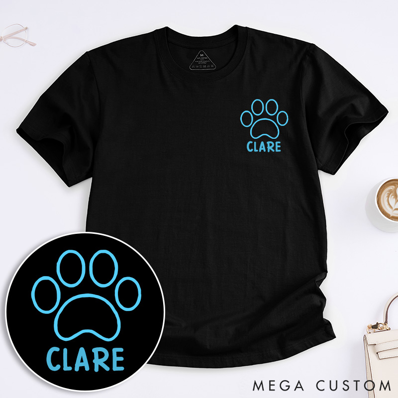 Personalized Pet Lover Neon Beach T-Shirt