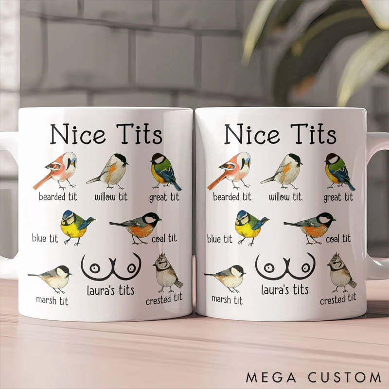 Personalized Pet Lover Nice Tits Funny Mugs