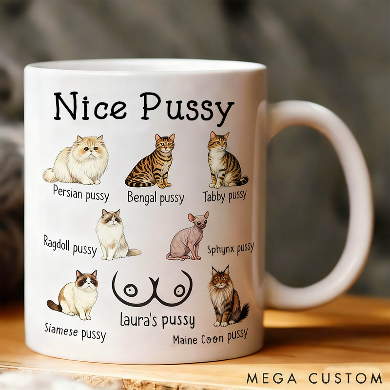 Personalized Pet Lover Nice Tits Funny Mugs