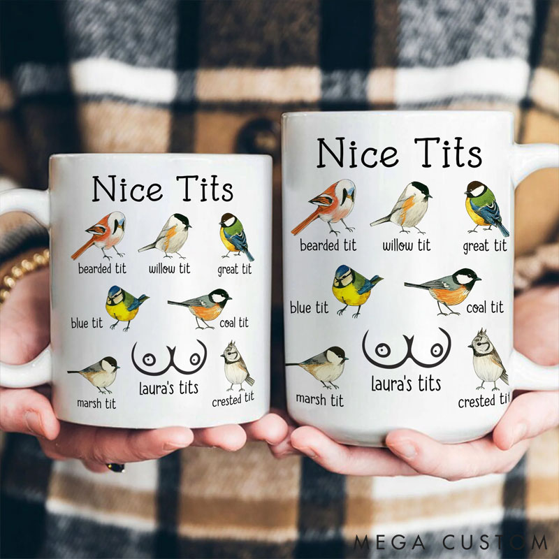 Personalized Pet Lover Nice Tits Funny Mugs