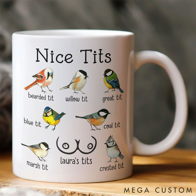 Personalized Pet Lover Nice Tits Funny Mugs
