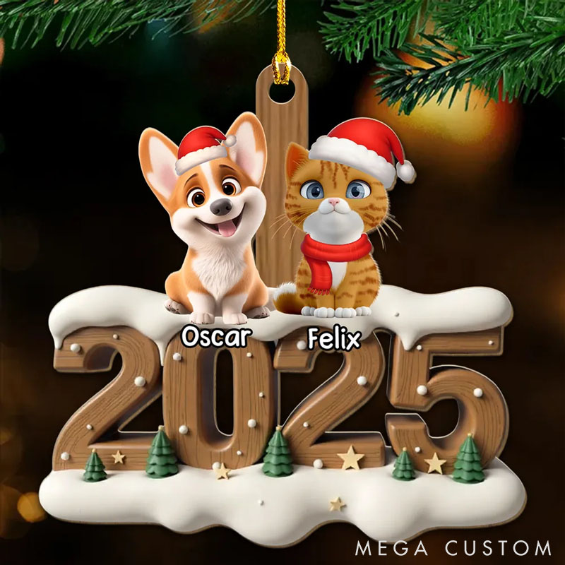 Personalized Pet Lover Only Them this Year Christmas Ornament