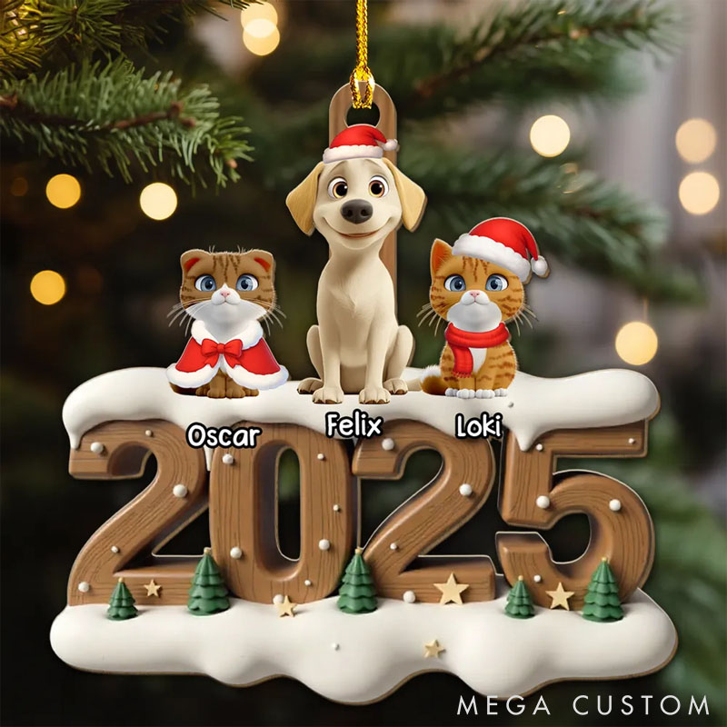 Personalized Pet Lover Only Them this Year Christmas Ornament