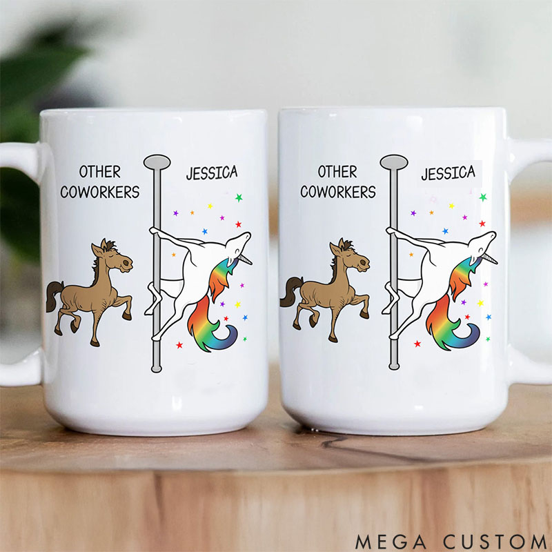 Personalized Pet Lover Other Coworkers Vs Me Mugs