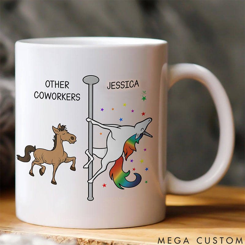 Personalized Pet Lover Other Coworkers Vs Me Mugs