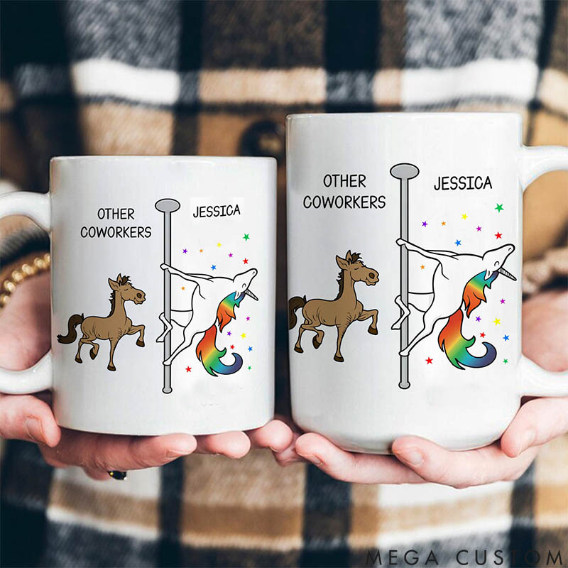 Personalized Pet Lover Other Coworkers Vs Me Mugs