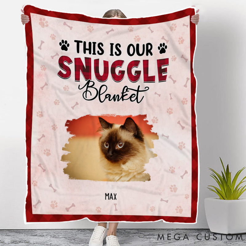 Personalized Pet Lover Our Favorite Snuggle Blanket Throw Blanket
