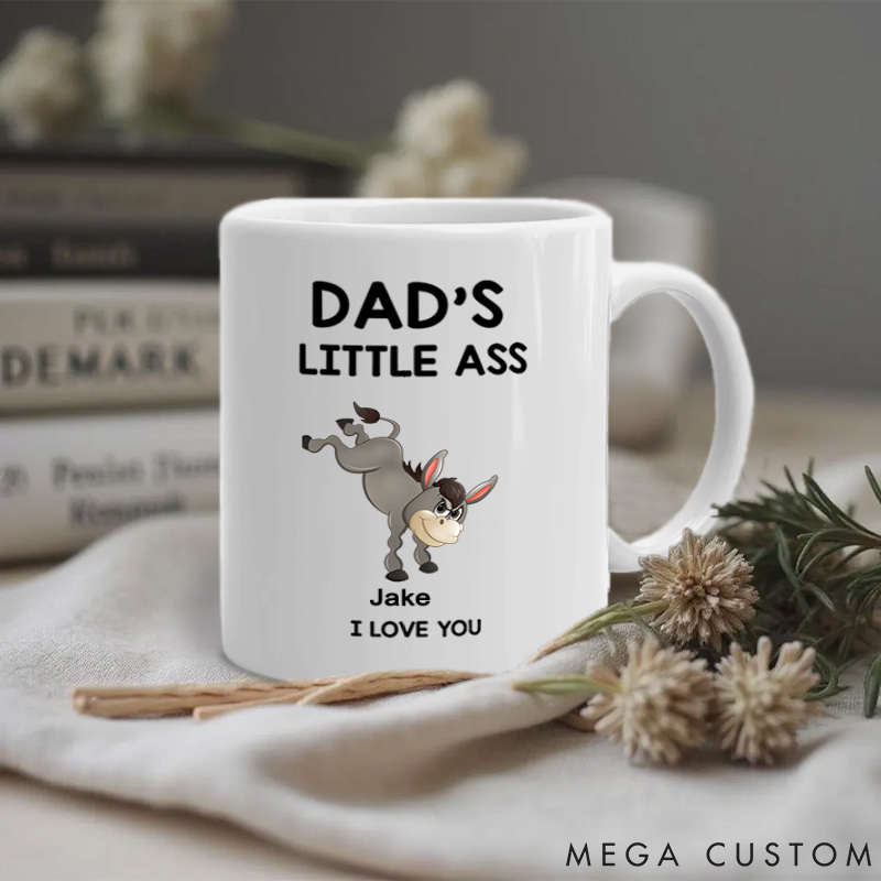 Personalized Pet Lover Papa's Little Donkeys Mugs