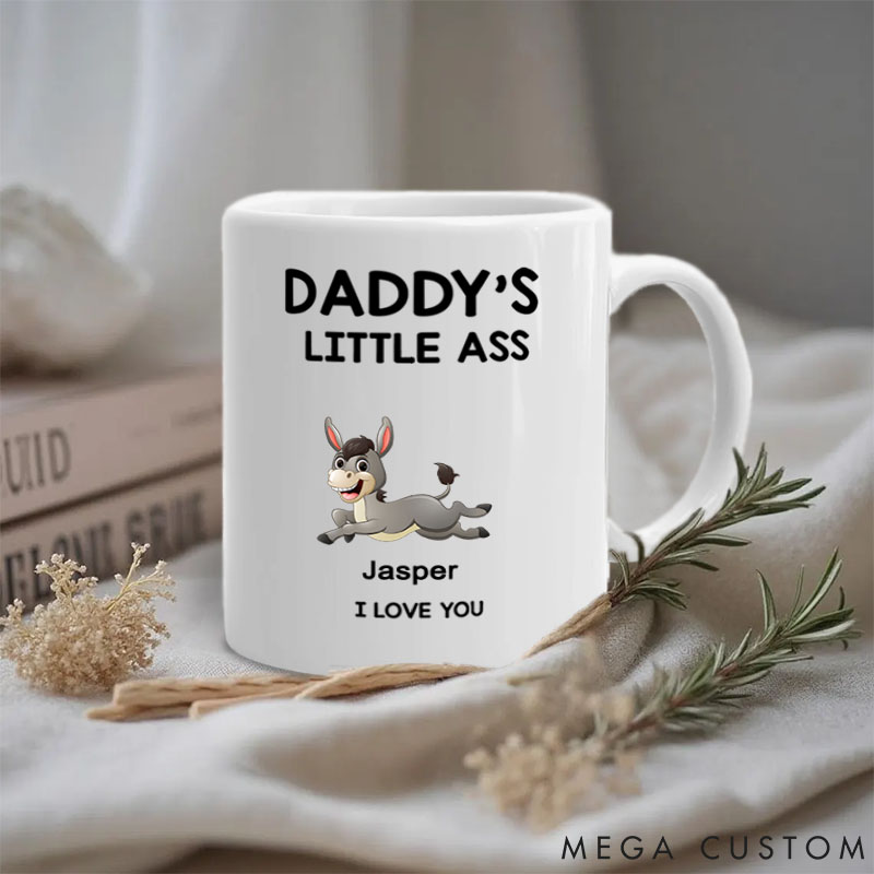 Personalized Pet Lover Papa's Little Donkeys Mugs