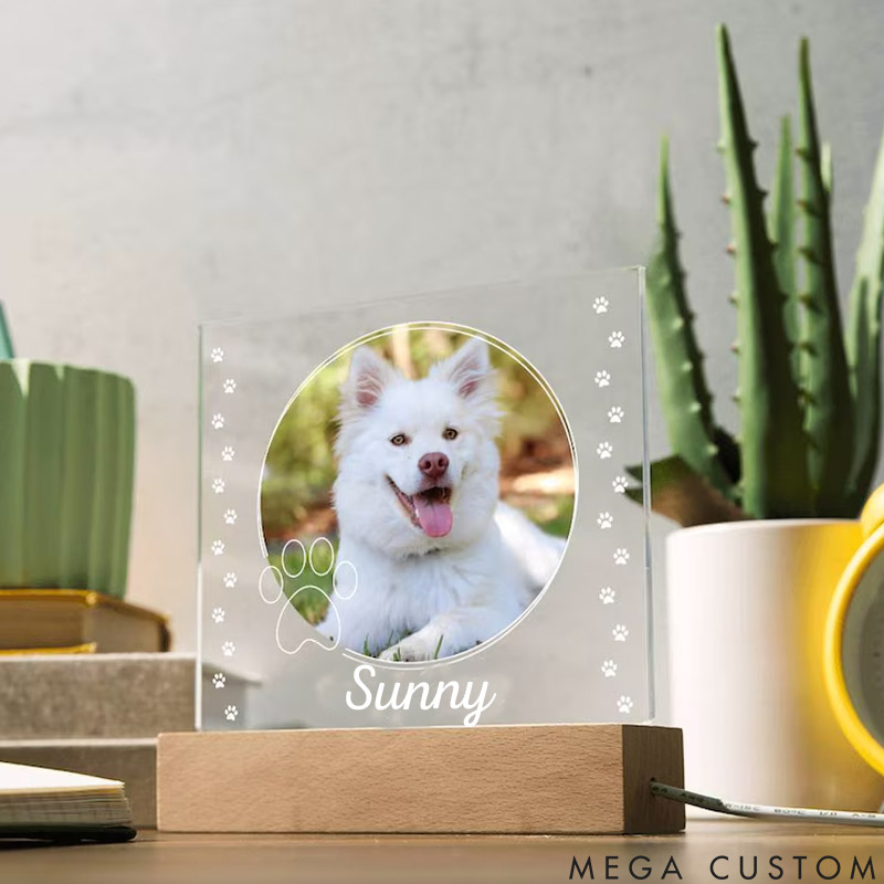 Personalized Pet Lover Paw Pet Light