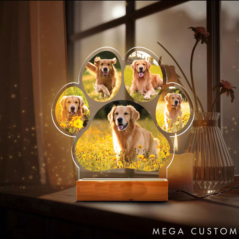 Personalized Pet Lover Pawful Memories Pet Light