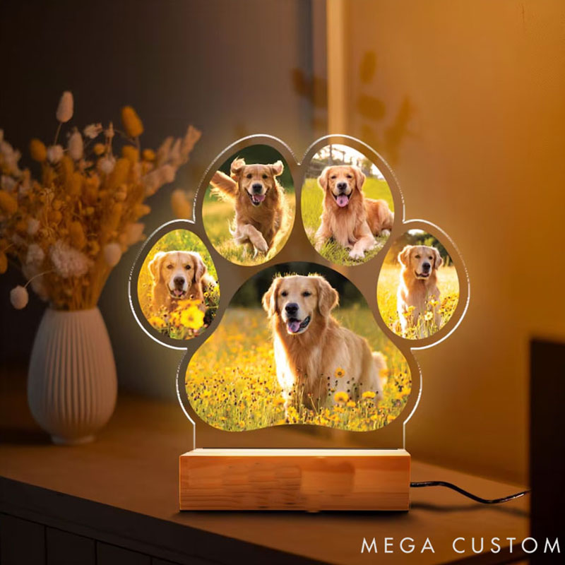 Personalized Pet Lover Pawful Memories Pet Light