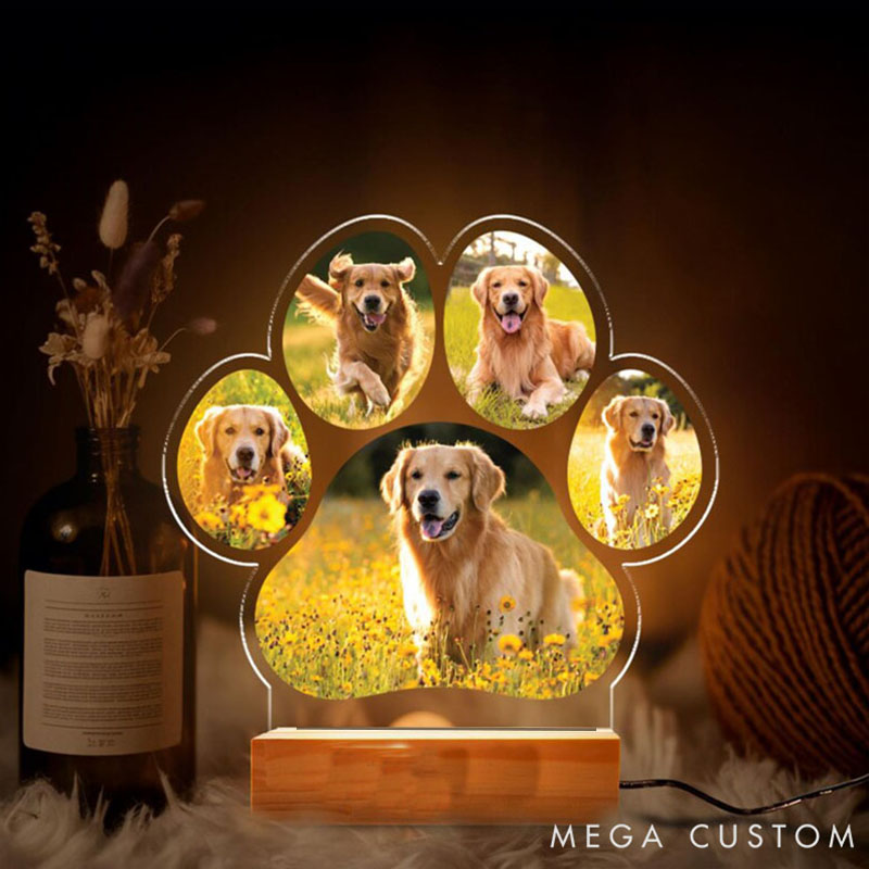 Personalized Pet Lover Pawful Memories Pet Light