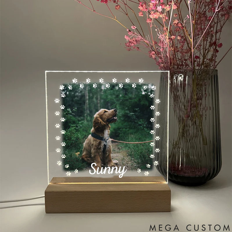Personalized Pet Lover Paws Pet Light