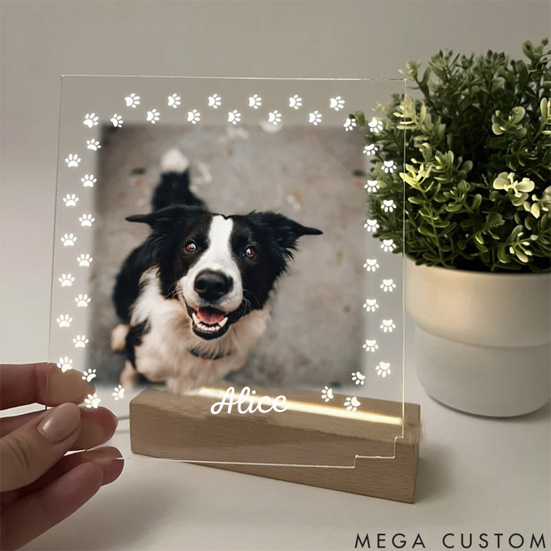 Personalized Pet Lover Paws Pet Light