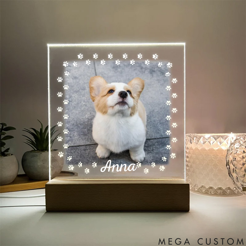 Personalized Pet Lover Paws Pet Light