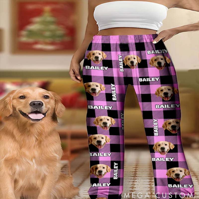 Personalized Pet Lover Personalized Plaid Avatar Pet Portrait Pajamas