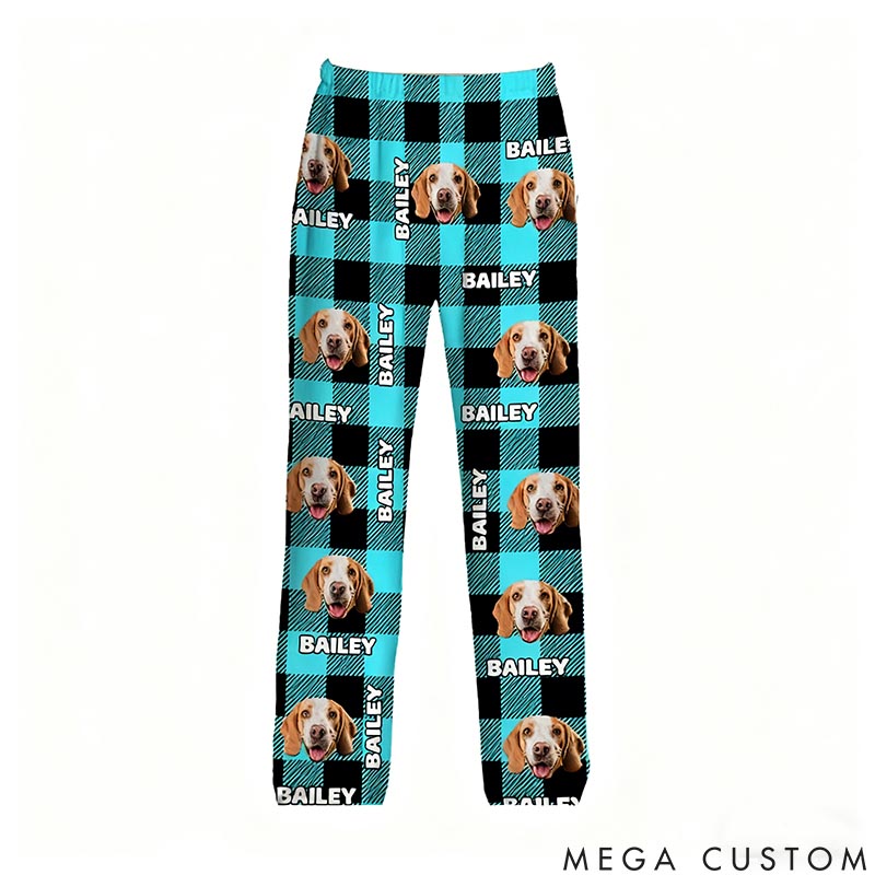 Personalized Pet Lover Personalized Plaid Avatar Pet Portrait Pajamas