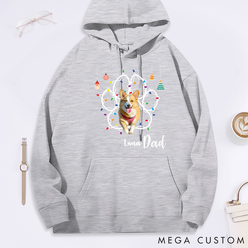 Personalized Pet Lover Pet Dad Christmas Classic Hoodies
