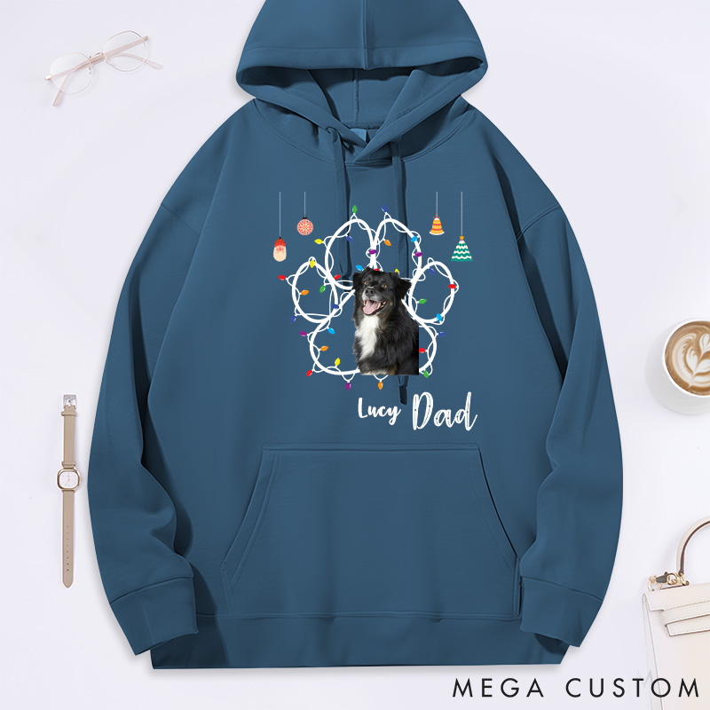 Personalized Pet Lover Pet Dad Christmas Classic Hoodies