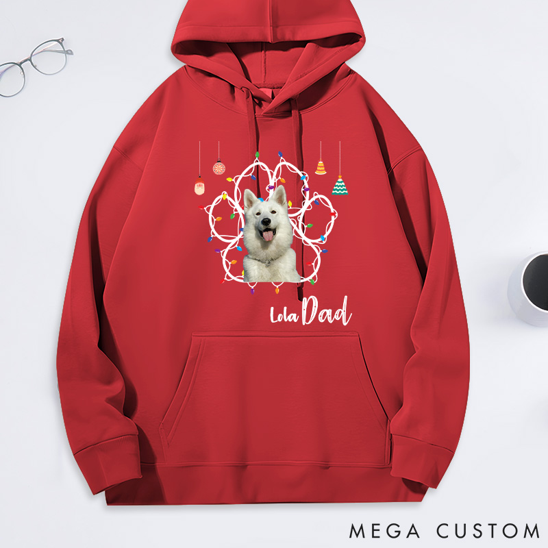 Personalized Pet Lover Pet Dad Christmas Classic Hoodies